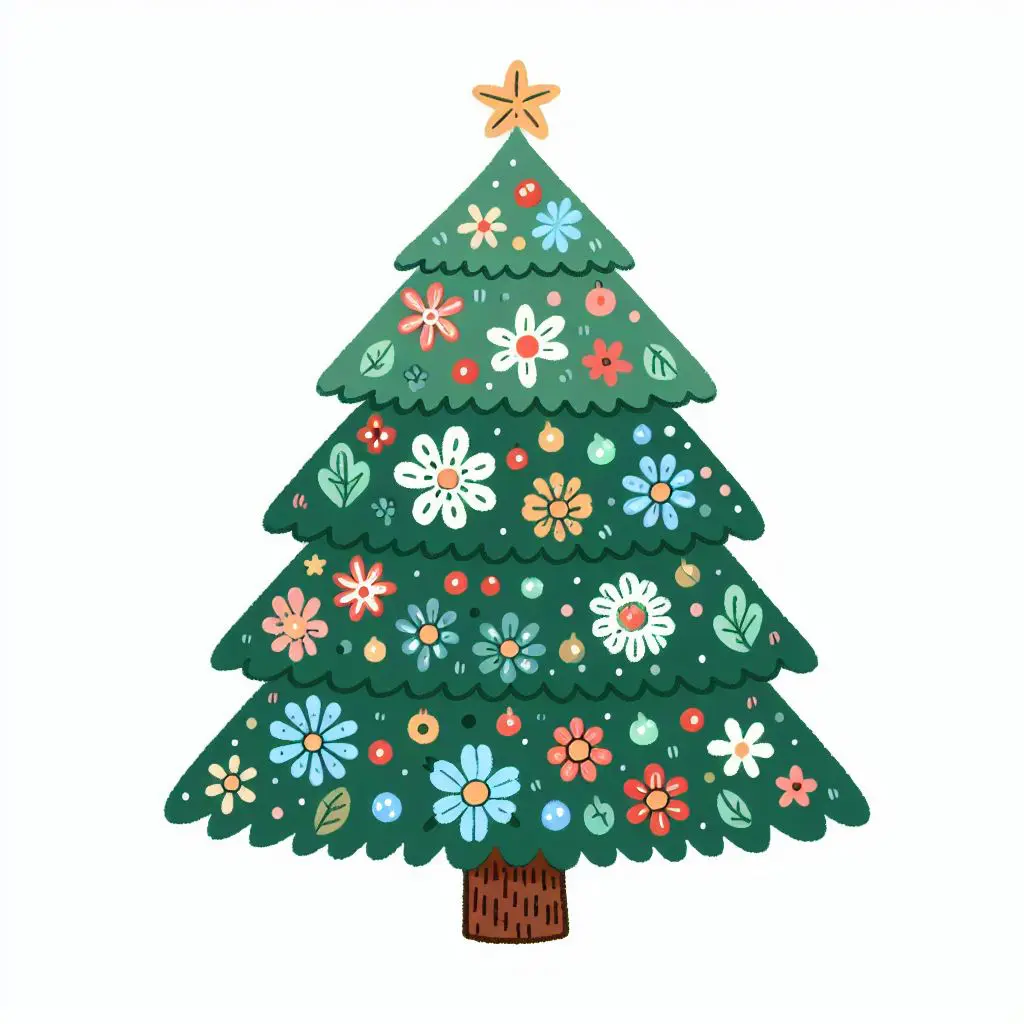 Раскраски Рождественская елка-раскраски-ребенок