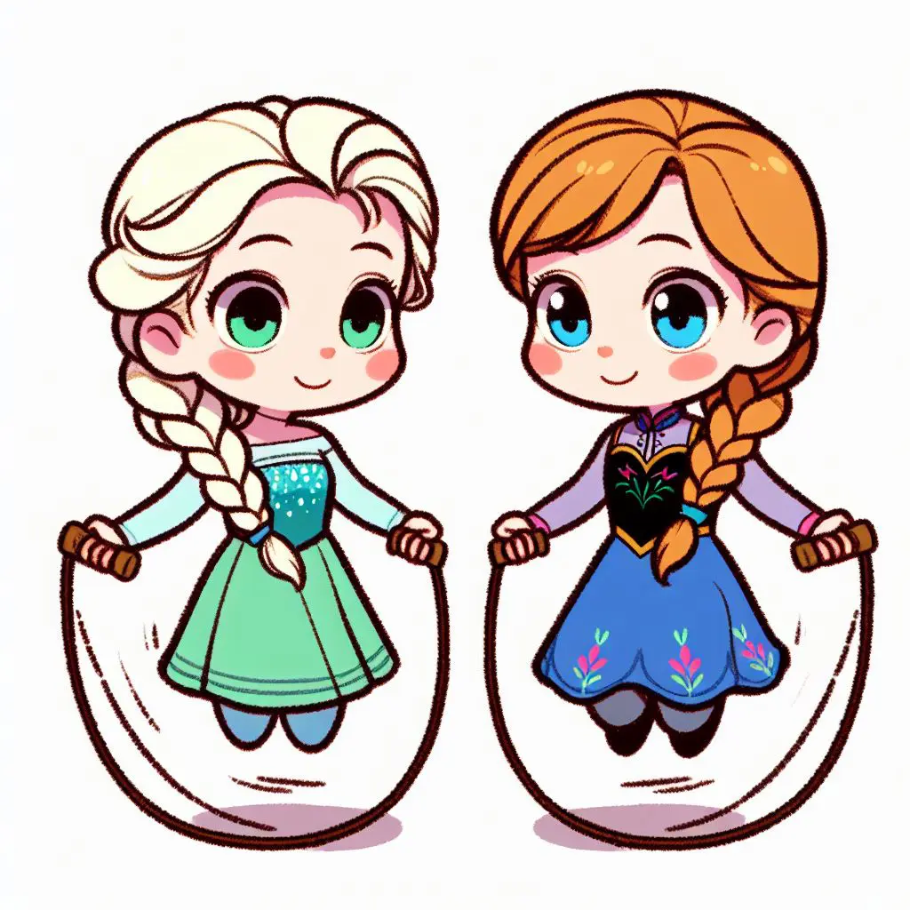 Anna en Elsa kleurplaten-kleurplaten-kind