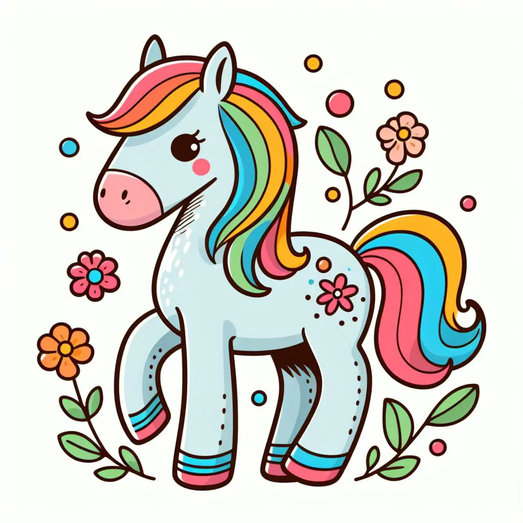 Dibujos para colorear de caballos - dibujos para colorear - infantil