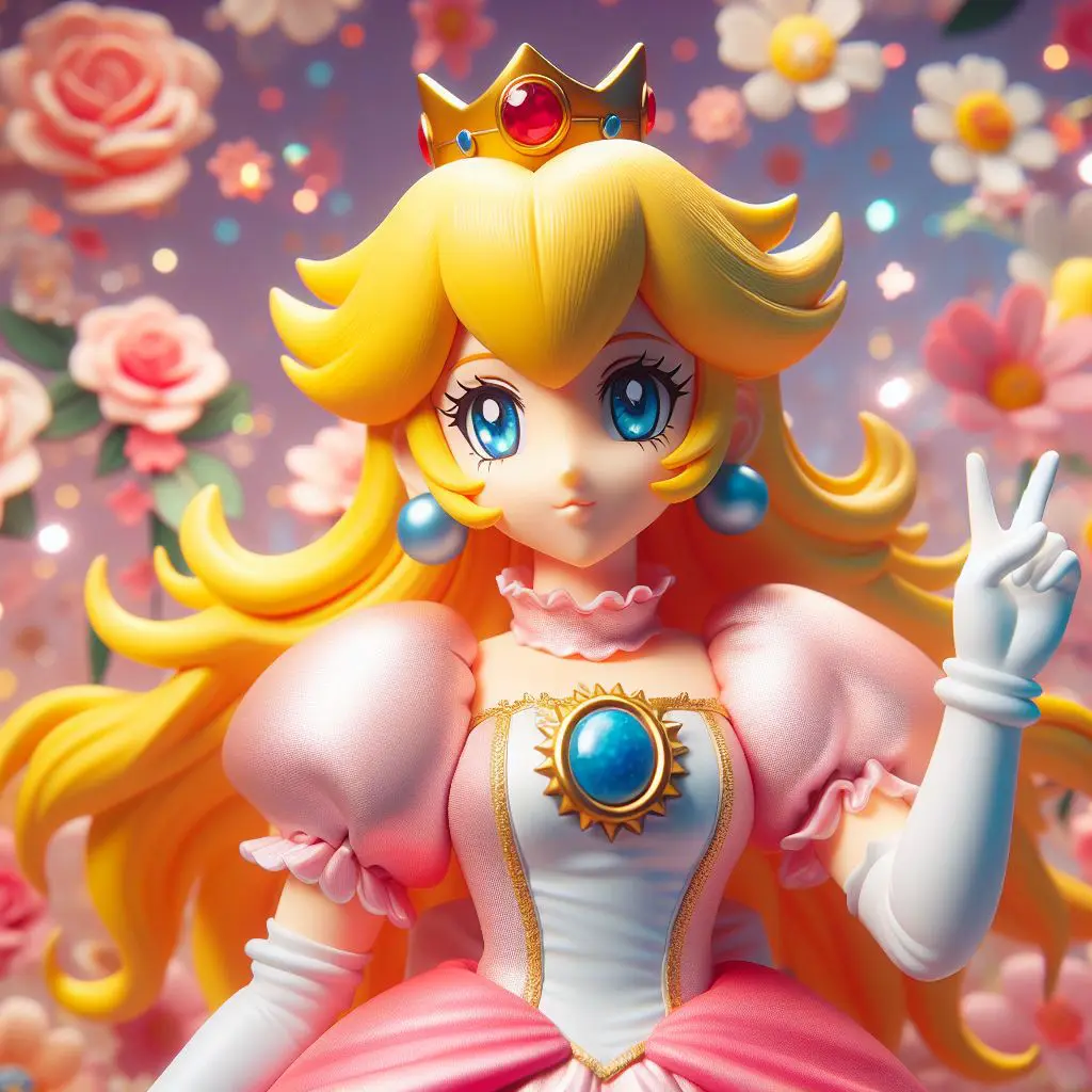 Desenho da Princesa Peach para colorir - Desenhos para colorir Criança