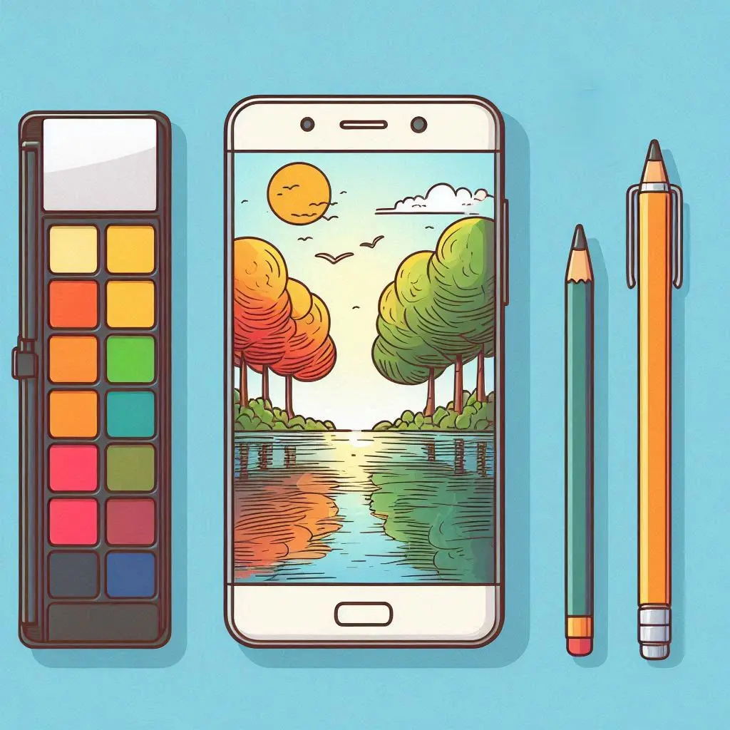 Kleurplaat mobiele telefoon-kleurplaten-kind