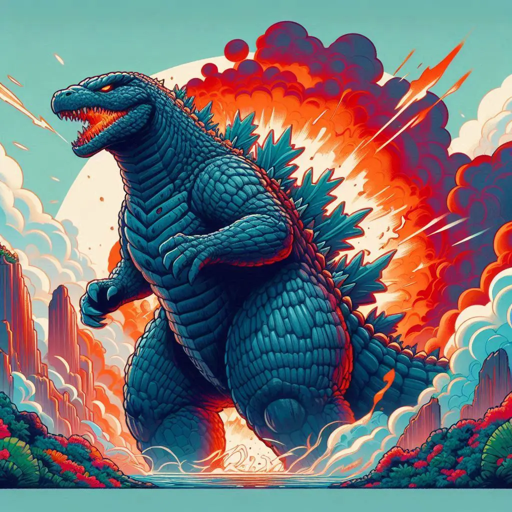 Godzilla kleurplaten-kleurplaten-kind