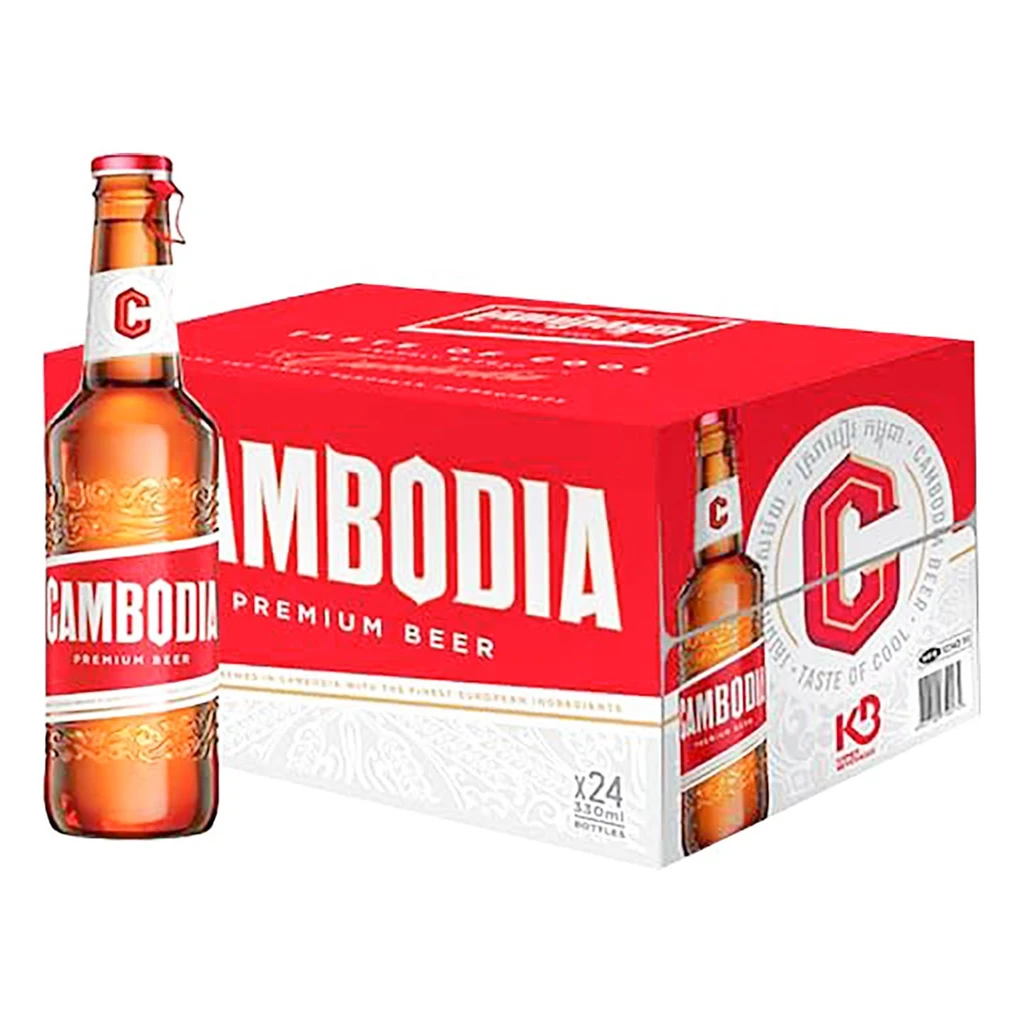 Cambodia Beer Red Bottle 24 x 330ml - Premium Quality at K11 Mart ...