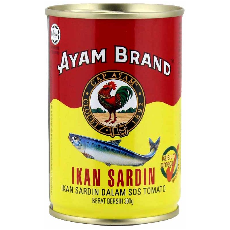 Ayam Brand Sardines in Tomato Sauce 48 Can x 300g
