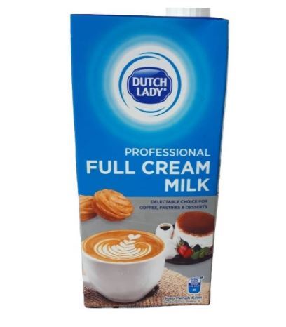 Dutch Lady Full Cream Milk Professional 12 Tetra x 1L