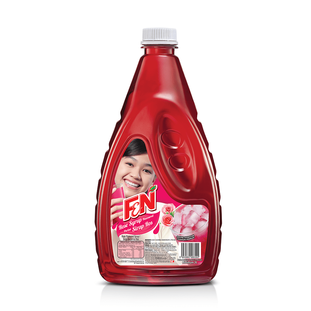 F&N Rose Syrup Cordia 6 Bottle x 2L