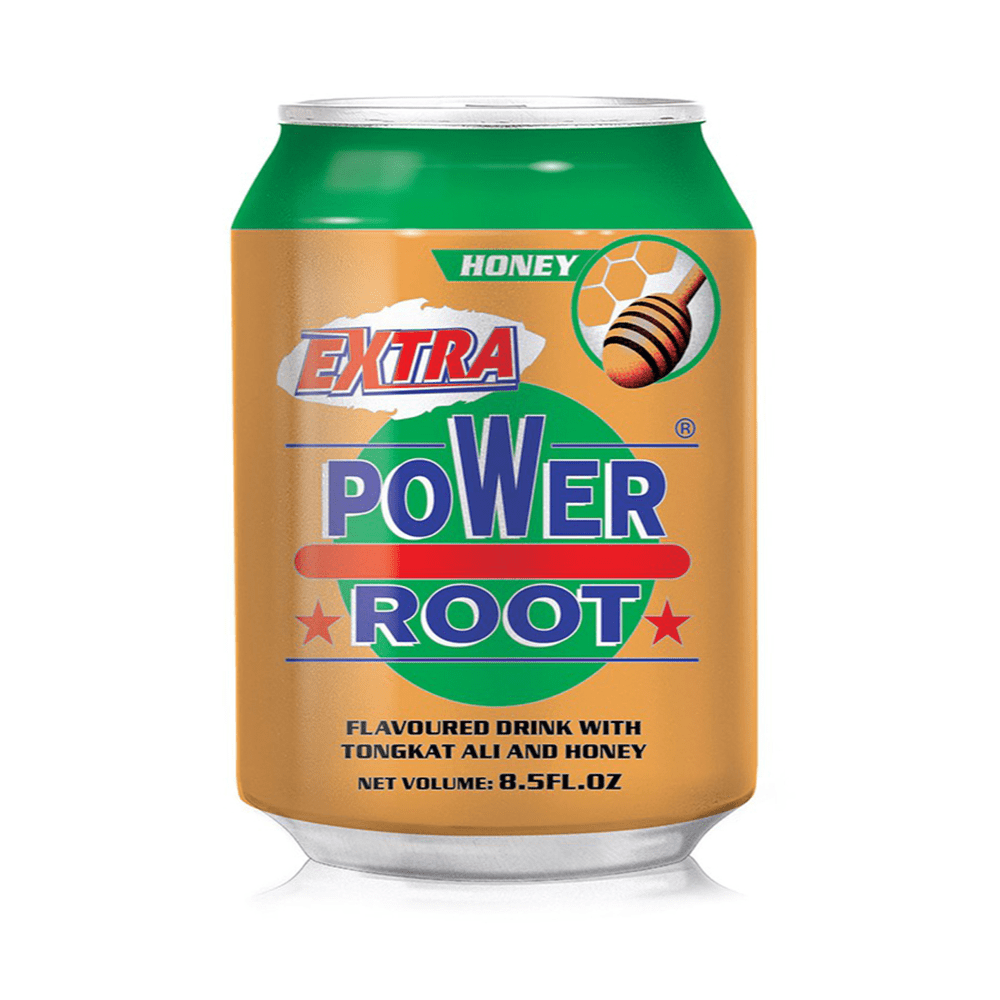 Power Root Tongkat Ali Energy Drink Extra Honey 24 Can x 250ml