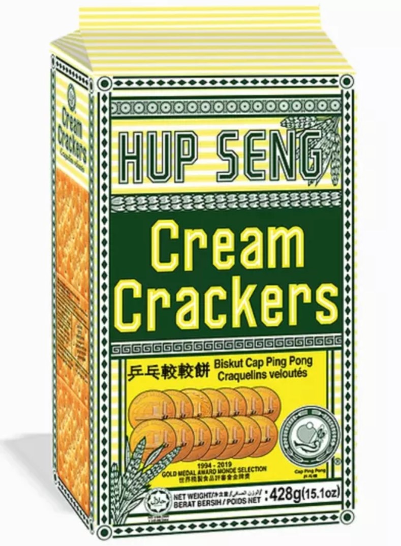 Hup Seng Cap Ping Pong Cream Crackers 12 Pack x 428g