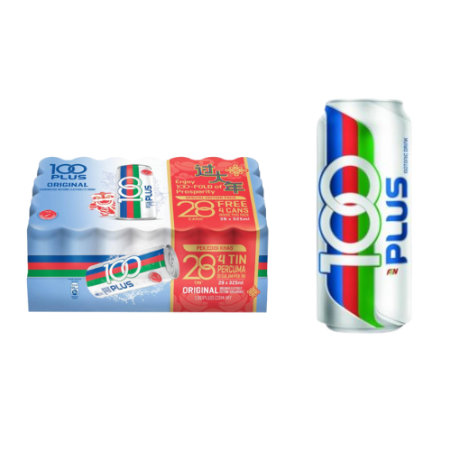 100Plus Original CNY White Can 28 x 325ml