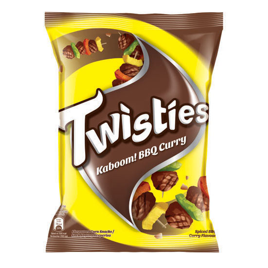 Twisties BBQ Curry 10 Pack x 60g
