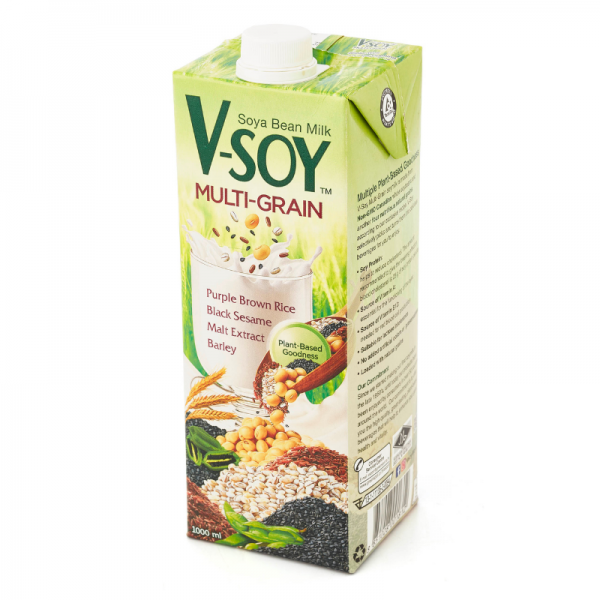 Vsoy Soya Bean Milk UHT Multi Grain 12 Tetra x 1L