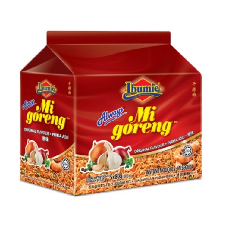 Ibumie Always Mi Goreng Asli 12 x 5 pcs x 80g