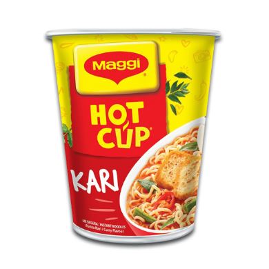 Maggi Hot Cup Kari Pek Jimat 9 x 6 Cup x 58g