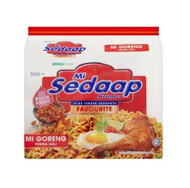 Mi Sedaap Perisa Asli 8 x 5 pcs x 90g