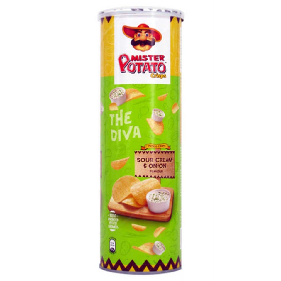 Mister Potato  Sour Cream & Onion Tube 14 Pack x 125g