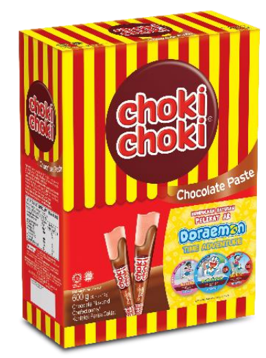 Choki Choki Chocolate Paste 12 x 5 sticks x 9g
