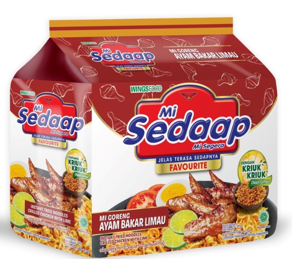 Mi Sedaap Ayam Bakar Limau 8 x 5 pcs x 89g