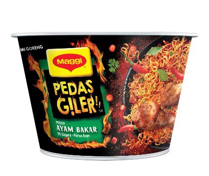 Maggi Pedas Giler Ayam Bakar 12 Bowl x 93g