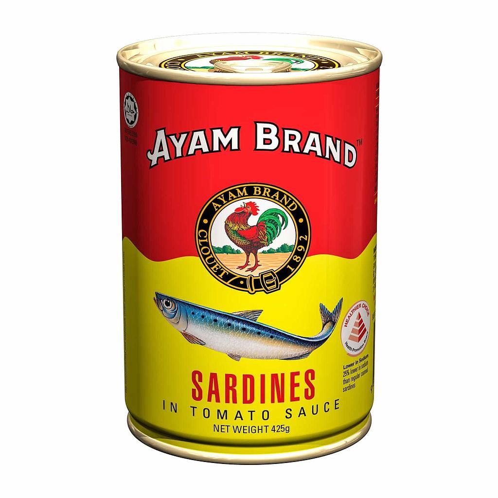 Ayam Brand Sardine in Tomato Sauce (36 x 425g)