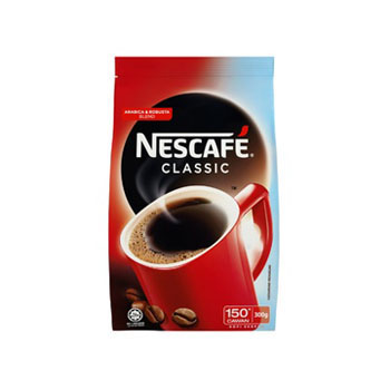 Nescafe Classic Instant Coffee Soft Pack 300g x 24