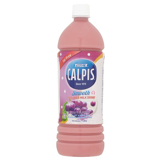 Calpis Smooth Grape Flavour Cultured Milk Drink (1L x 12)