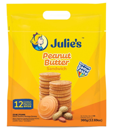Julie's Peanut Butter Sandwich 12 Pack x 360g