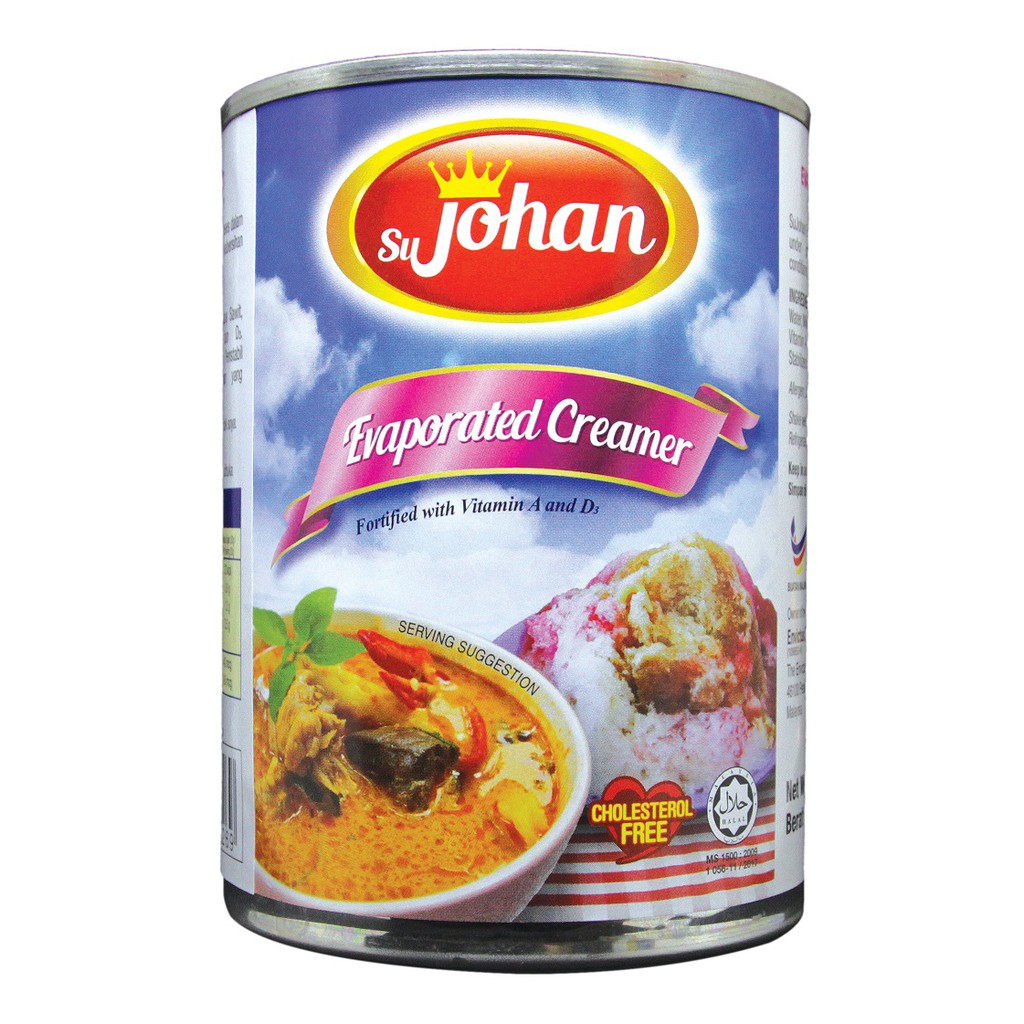 SuJohan Evaporated Creamer 390g x 48