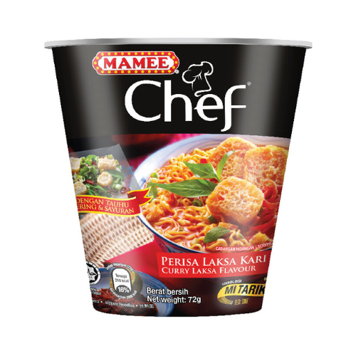 Mamee Chef Cup Curry Laksa (24 x 72g)