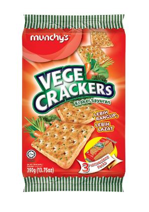 Munchy's Vege Cracker 390g x 12