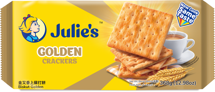 Julie's Golden Crackers 12 Pack x 331g