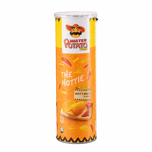 Mister Potato Crisps Hot & Spicy Tube (14 x 125g)