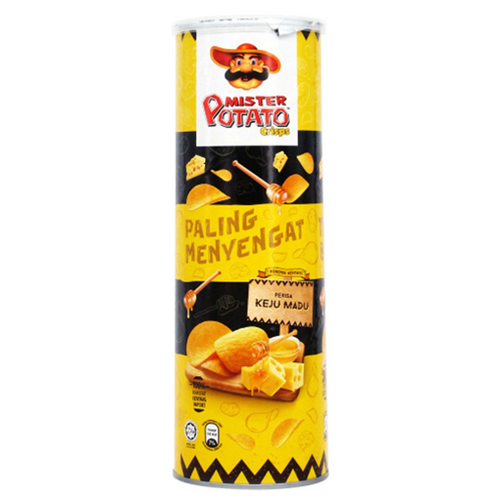 Mister Potato Crisps Honey Cheese Tube (14 x 125g)