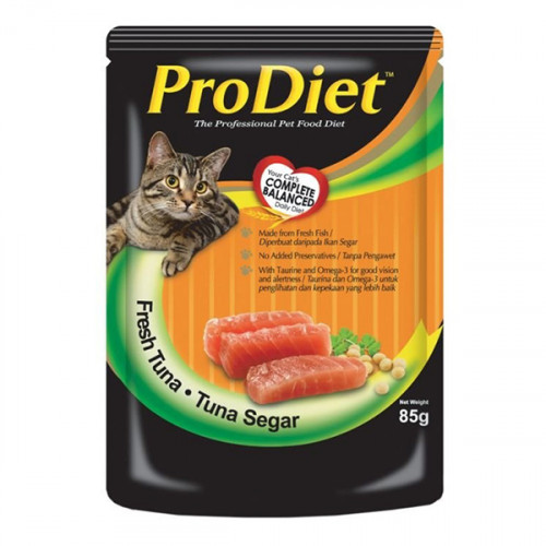 Prodiet Wet Food Fresh Tuna Pouch (85g x 12) x 4