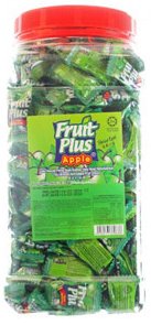 ( Loose Pack ) Fruit Plus Chewy Candy Apple 1 Jar x 350pcs