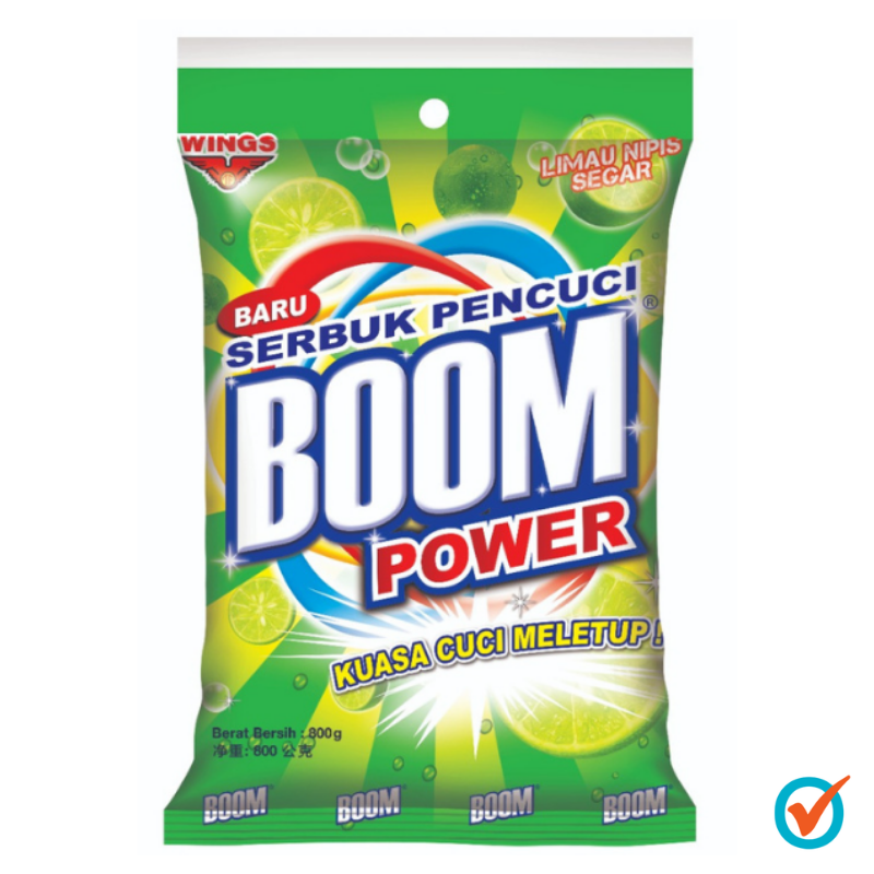 BOOM Detergent Powder Lime (750g x 16)