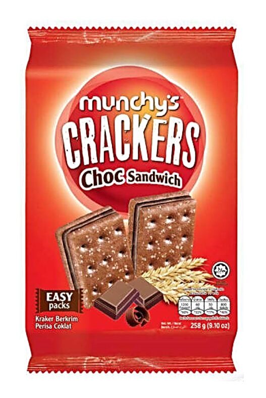 Munchy's Sandwich Chocolate 12 Pack x 258g