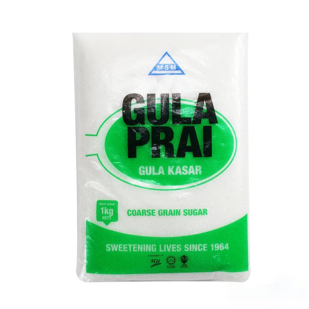 MSM Coarse Grain Sugar 24 Pack x 1kg