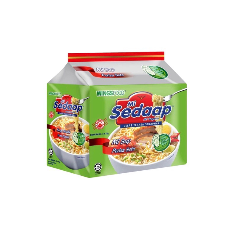 Mi Sedaap Soto Mi Sup 8 x 5 pcs x 75g