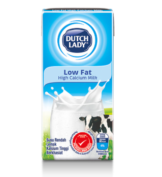 Dutch Lady Low Fat Milk 24 Tetra x 200ml