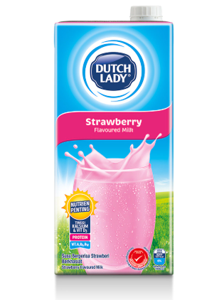 Dutch Lady Strawberry Milk 12 Tetra x 1L