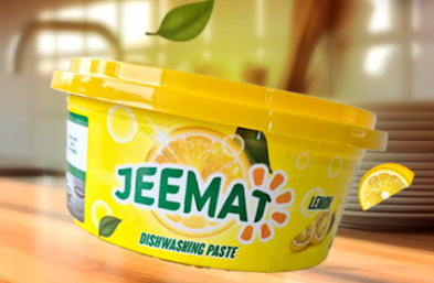 Jeemat Dishwashing Paste Lemon 1 Tub x 400g