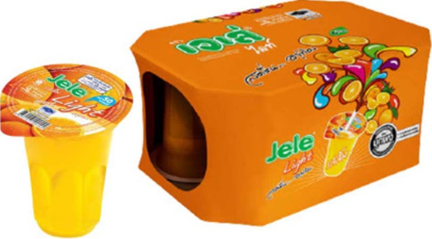 Jele Light Orange 12 x 6 Cup x 125g