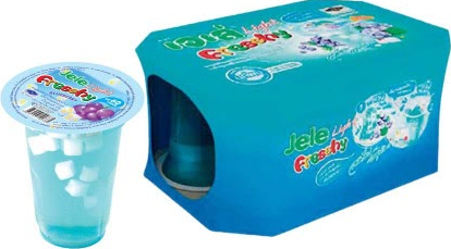 Jele Light Fresshy Blueberry 12 x 6 Cup x 125g