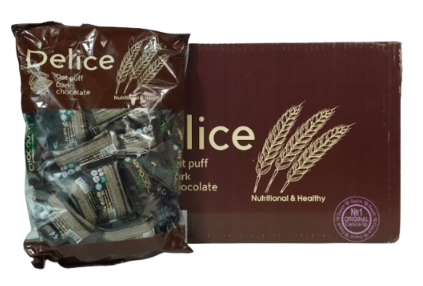 Loose 1 Pack x 500g (Choc) Delice Oat Puff LUX Dark Chocolate