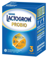 Nestle Lactogrow Probio Step 3 6 Box x (2 Pack x 600g)