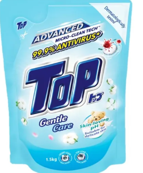 Top Liquid Detergent Gentle Care Refill 8 Pack x 1.5kg