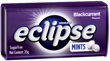Loose 8 Pack x 35g Eclipse Mints Blackcurrant