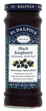 Loose 6 Bottle x 284g St. Dalfour Blackberry Fruit Spread