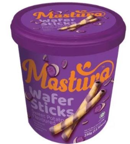 Mastura Wafer Sticks Sweet Potato 12 Tub x 330g