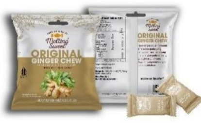 Loose 12 Pack x 52g Melting Sweet Ginger Chew Original